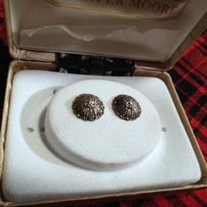 NWT Jennifer Moore silver marcasite earrings